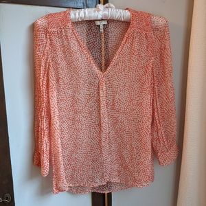 🌸Two for $30💲JOIE 100% SILK Featherweight BLOUSE TOP V Neck